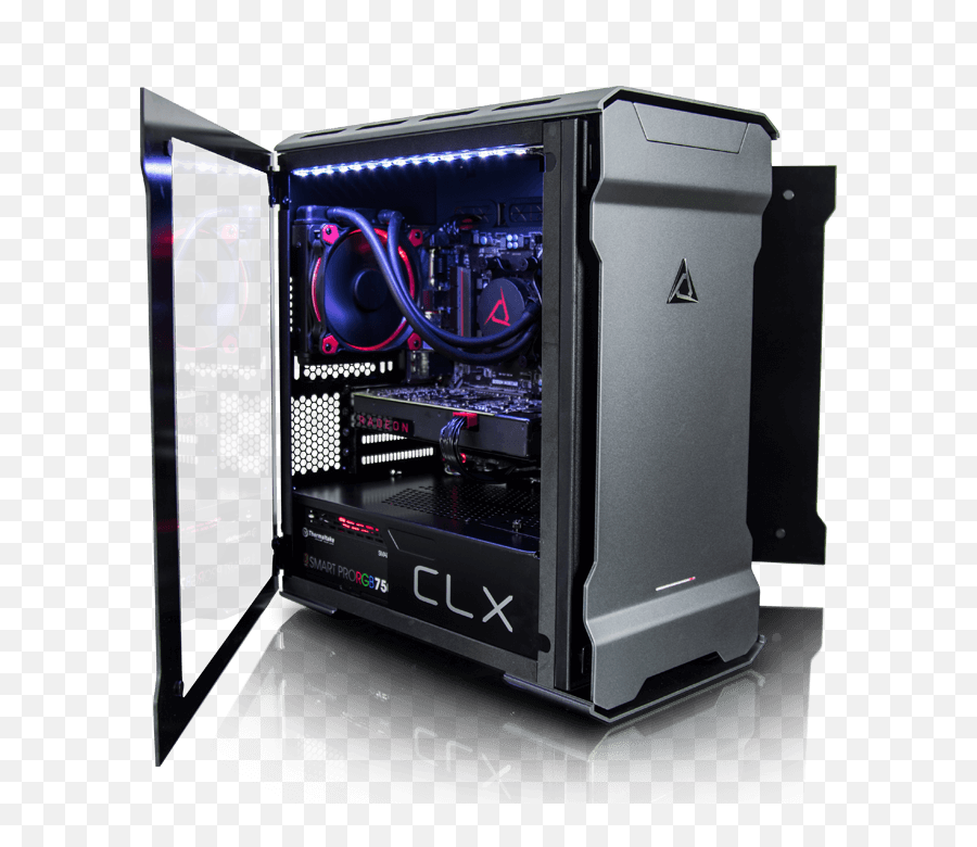 Download Clx Gaming Pc Kit Image - Computer Case Full Size Gaming Pc Png,Gaming Pc Png