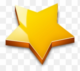 3d Star Icon Transparent Png - Clip Art
