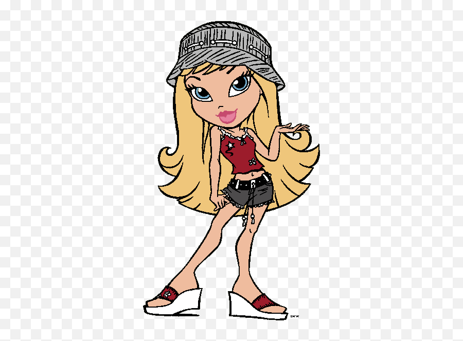 Lil Bratz Clip Art Cartoon - Bratz Coloring Pages Png,Bratz Png