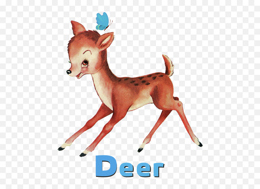 Playful Baby Deer Pattern T - Shirt Animal Figure Png,Baby Deer Png
