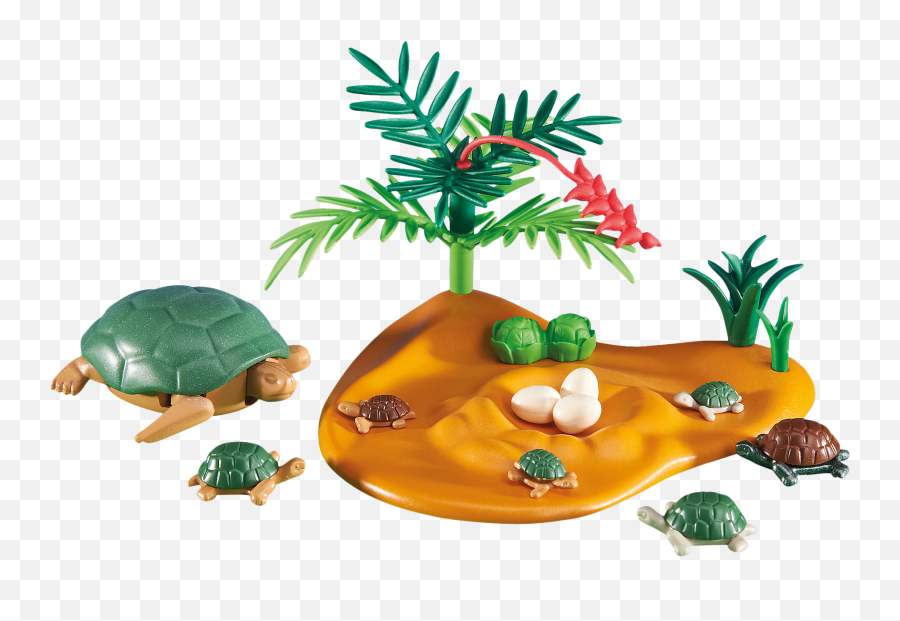 Turtle With Babies - 6420 Playmobil Usa Playmobil Turtle With Babies Png,Turtle Transparent Background