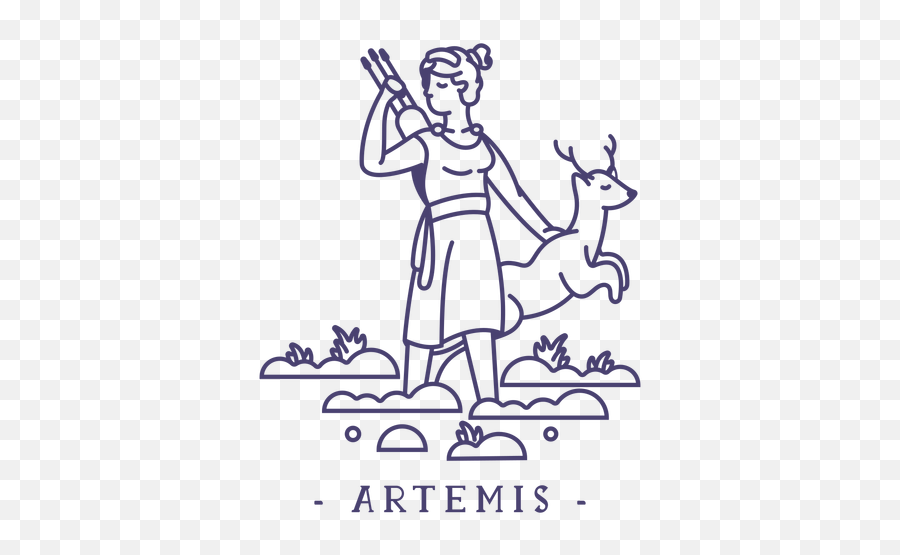 Transparent Png Svg Vector File - Artemis Diosa Griega Dibujo,Artemis Png