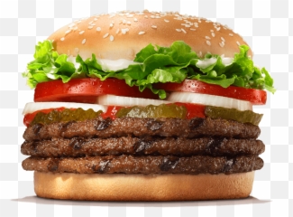 Download King Whopper Hamburger Big - Burger King Triple Whopper Png,Whopper Png