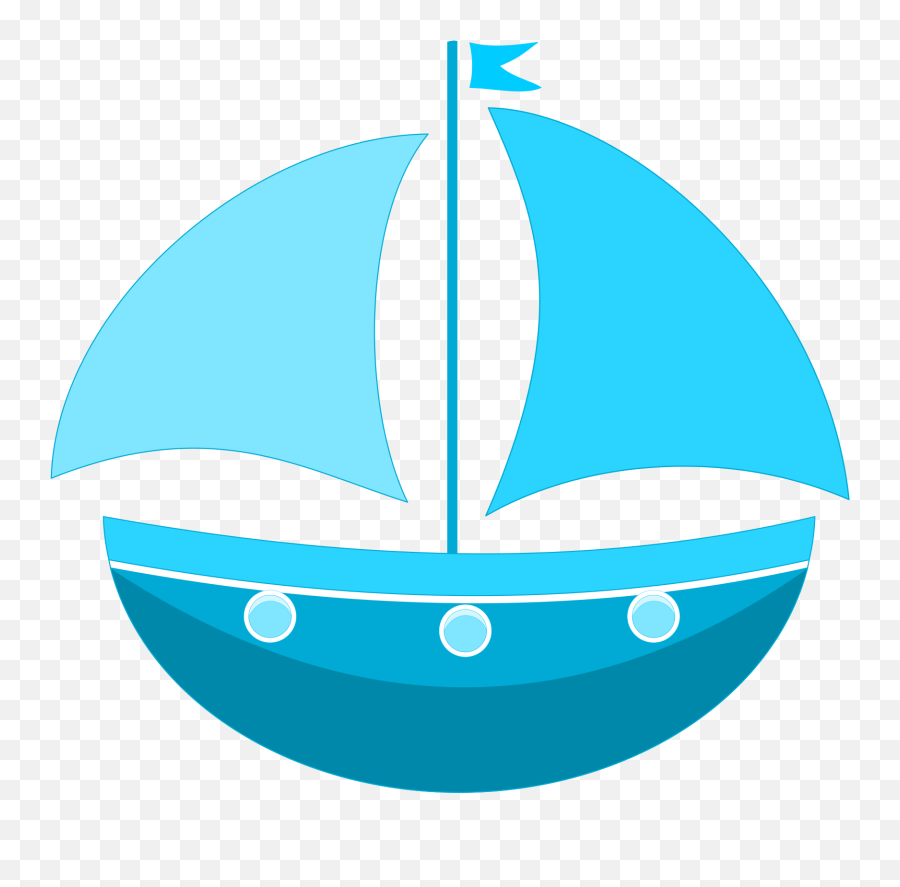 Sailing Boat Clipart Cartoon - Vector Clipart Boat Png,Cartoon Boat Png