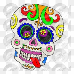Silly Calavera Picture For Classroom Therapy Use - Great Skull Png,Calavera Png