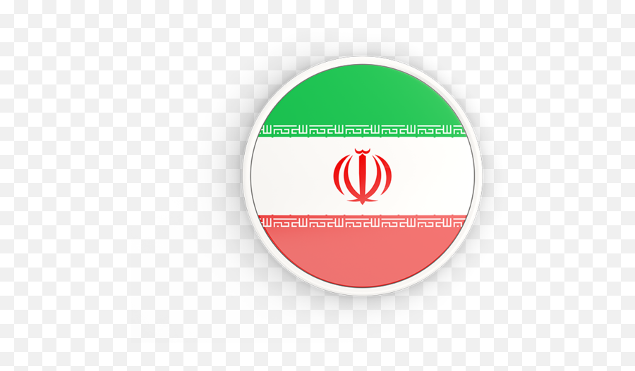 Round Icon With White Frame Illustration Of Flag Iran - Iran Flag Icon Transparent Png,White Frame Png