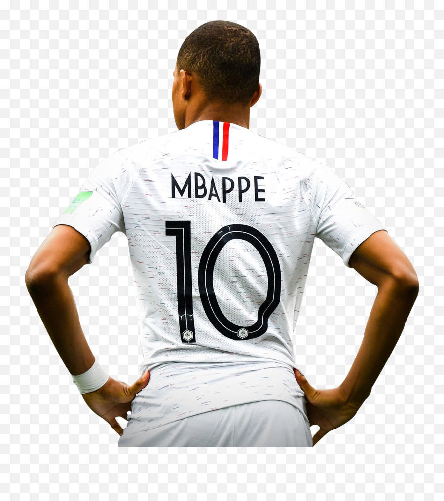 Kylian Mbappe Png White Jersey France World Cup - Mbappe White France Jersey,White Dress Png