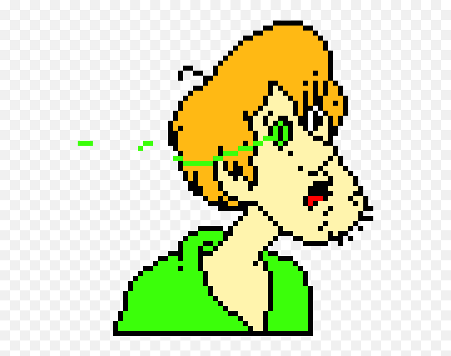 Shaggy - Scooby Doo Pixel Art Maker Cool Minecraft Pixel Art Png,Shaggy Transparent