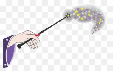 Wizard Wand - Illustration HD Png Download Original Size Party Supply