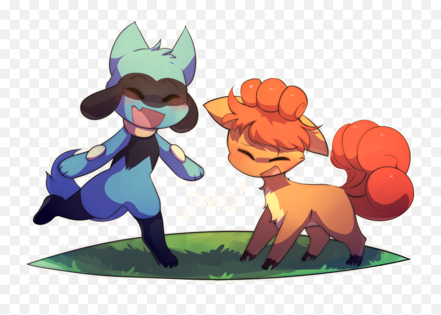 Download Riolu And Vulpix - Pokemon Mystery Dungeon Vulpix Pokemon Mystery Dungeon Vulpix Png,Vulpix Transparent