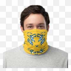 Tigres Uanl Face Mask Special Edition - Santa Claus Beard Face Mask Png,Tigres Logo