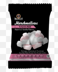 Sugarless Confectionery Assorted Vanilla Marshmallows 75g Bag - Sugarless Marshmallows Png,Marshmallows Png