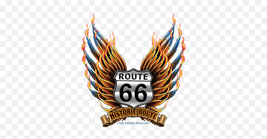 Route 66 Wings Png Logo
