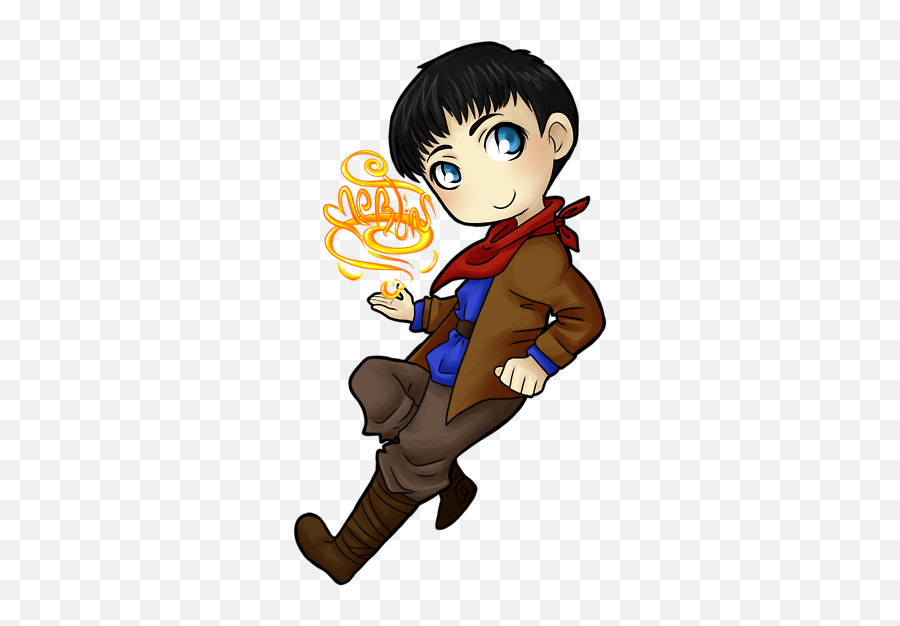 Merlin Being Cute Colin Morgan Anime Movies - Fictional Character Png,Merlin Png