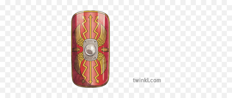 Roman Shield Illustration - Twinkl Skateboard Deck Png,Shield With Wings Png