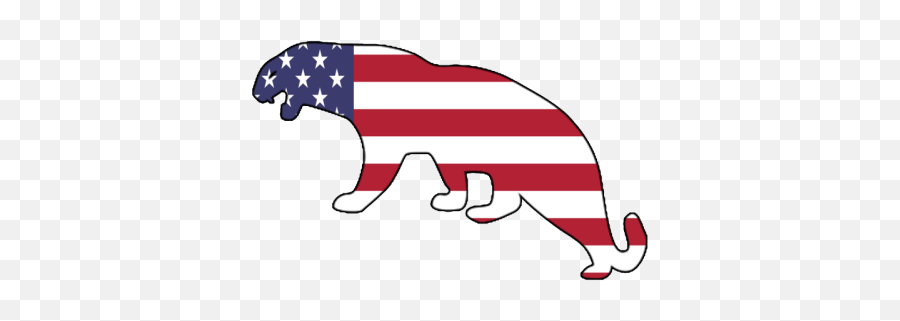 American Flag Mountain Lion Happy 1 By Travis J Dobbs Inktale Png