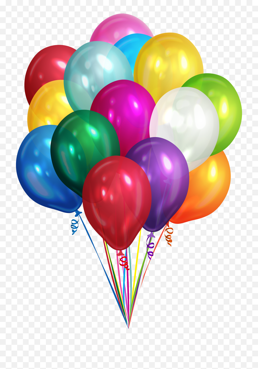 Hd Bunch Of Balloons Transparent - Real Birthday Balloons Png,Balloons Transparent