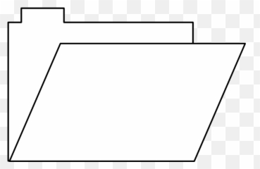 Folder Black And White Clip Artfolder - Horizontal png