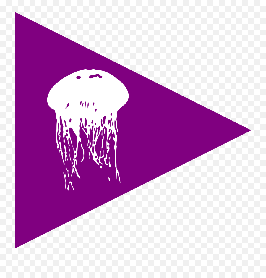 Filejellyfish Beach Flagsvg - Wikimedia Commons Jellyfish Flag Png,Transparent Jellyfish