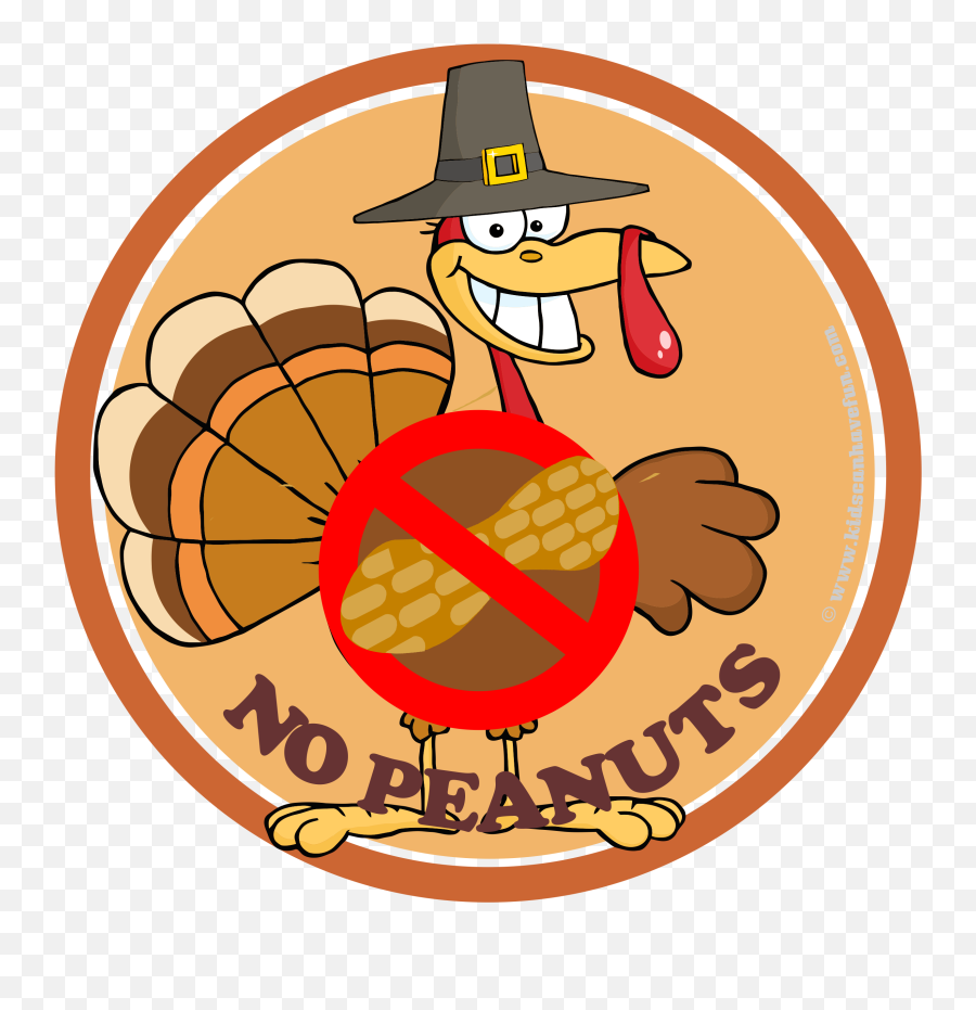 Thanksgiving Turkey No Peanuts Poster Nut Free Dairy - Der Turkey With No Nut Sign Png,Thanksgiving Turkey Icon