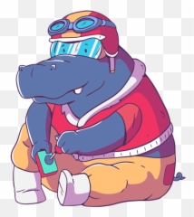 Hippo Graphics To Download - Fictional Character png