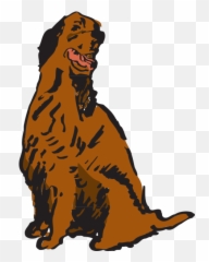 Sitting And Panting Dog Png Svg Clip Art For Web - Download