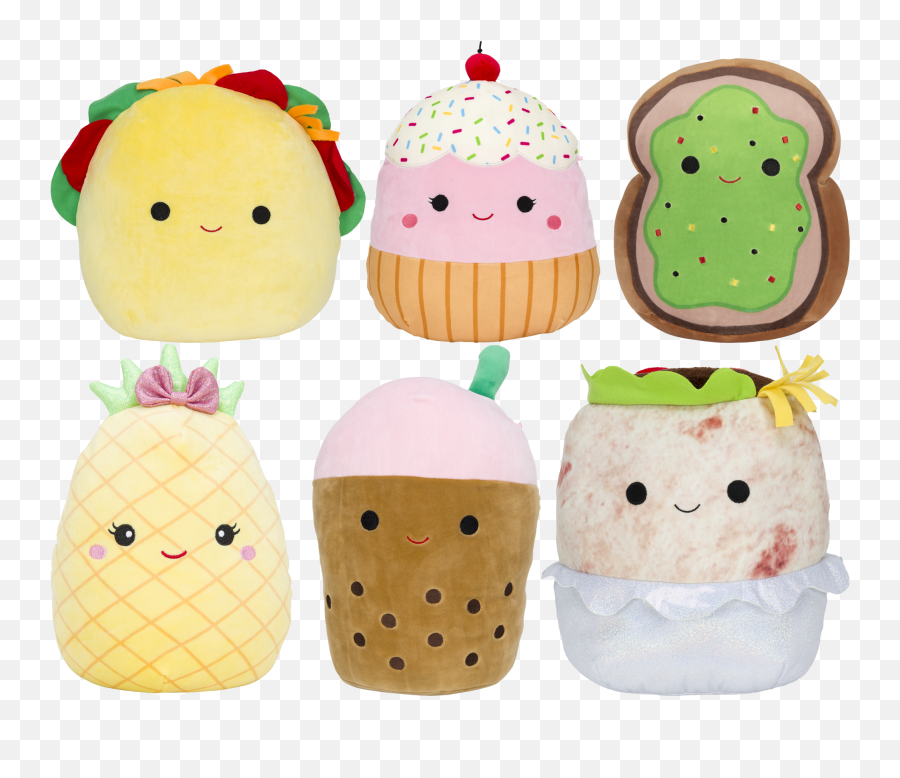 Food Squad 8 - Inch 6 Pack Squishmallows Shashlikyan Png,Kawaii Icon Pack