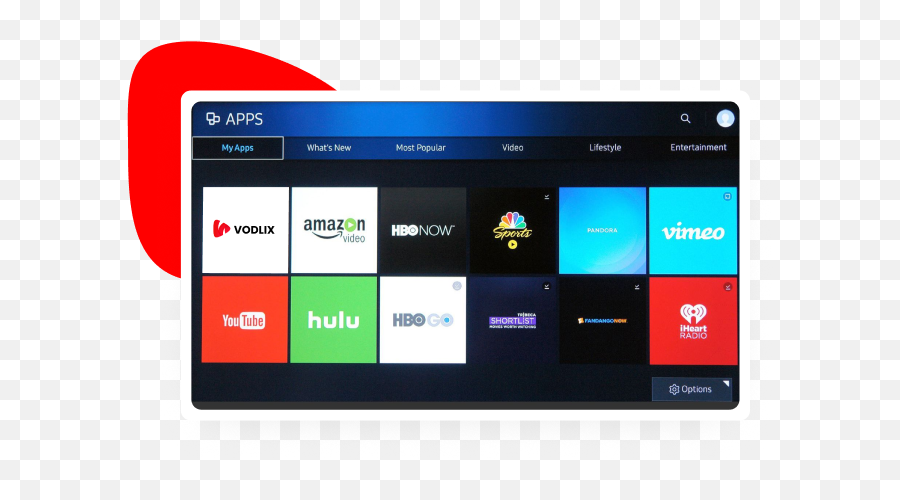Tv Apps - Vodlix Add Apps On Samsung Tv Png,Samsung App Icon