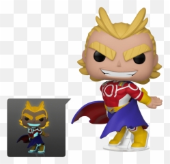 Silver Age All Might In The Dark - All Might Glow In The Dark Funko Png,All Might Png