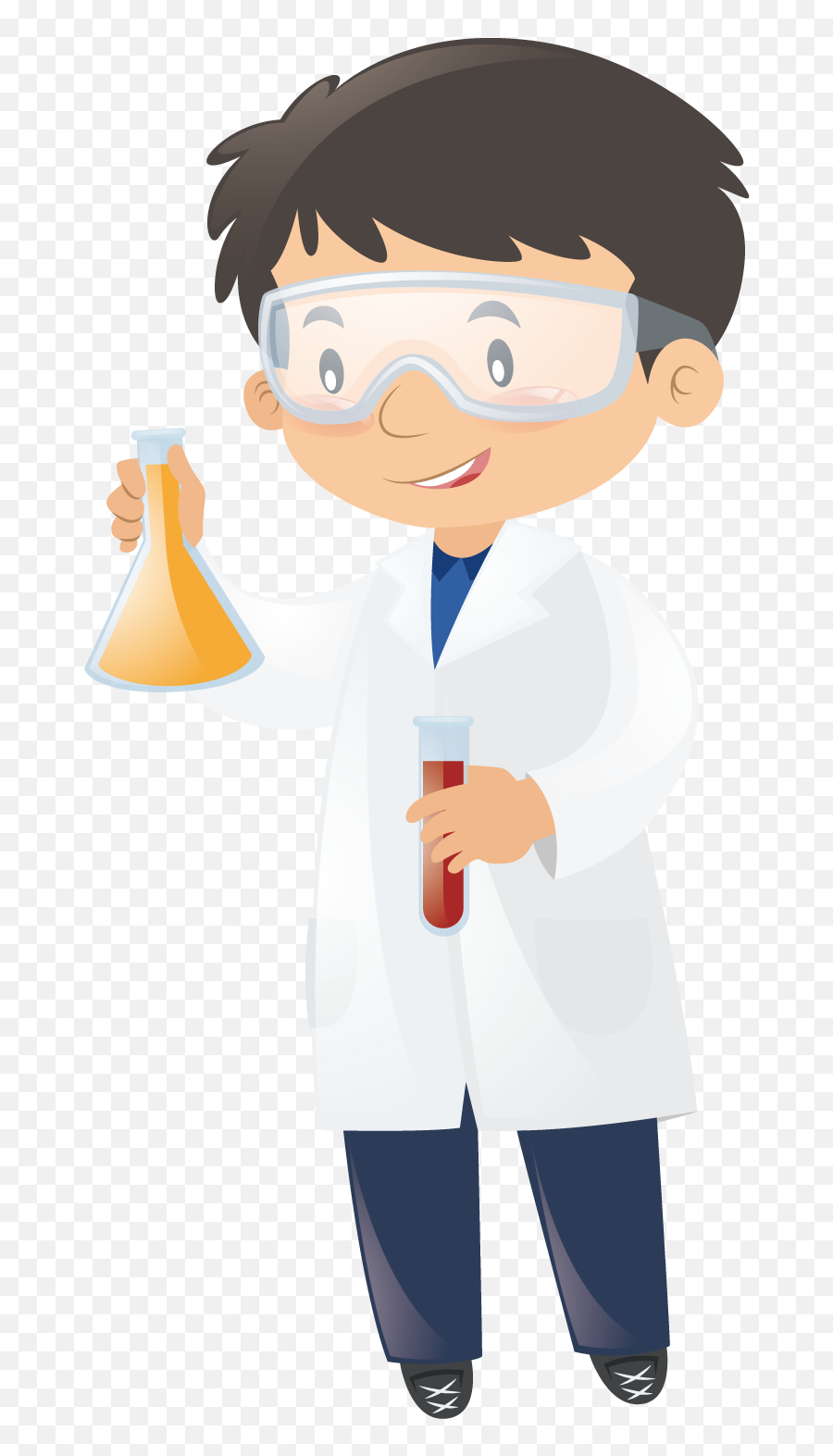 Science Scientist Laboratory Beaker - Scientist Cartoon Png,Scientist Png