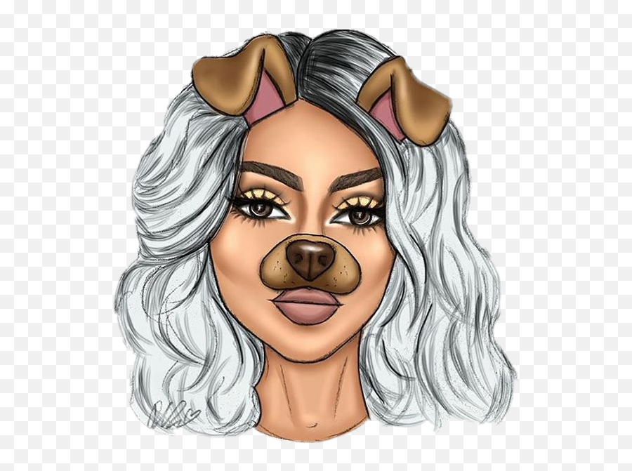 Tumblr Kylie Jenner Drawings - Drawings With Snapchat Filters Png,Kylie Jenner Transparent