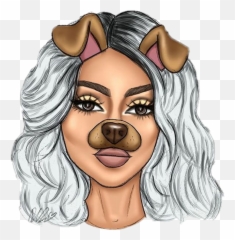Tumblr Kylie Jenner Drawings - Drawings With Snapchat Filters Png,Kylie Jenner Transparent