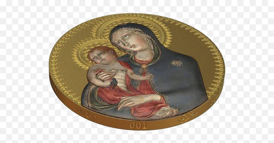 Madonna With Child World Heritage 1 Oz Silver Coin 2 Niue Png Icon Member