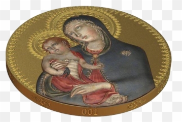 Madonna With Child World Heritage 1 Oz Silver Coin 2 Niue Png