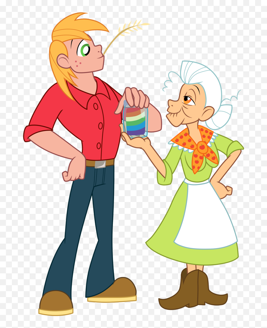 Image - Big Mac And Granny Smith By Trinityinyangpng My Human My Little Pony Big Mac,Little Mac Png