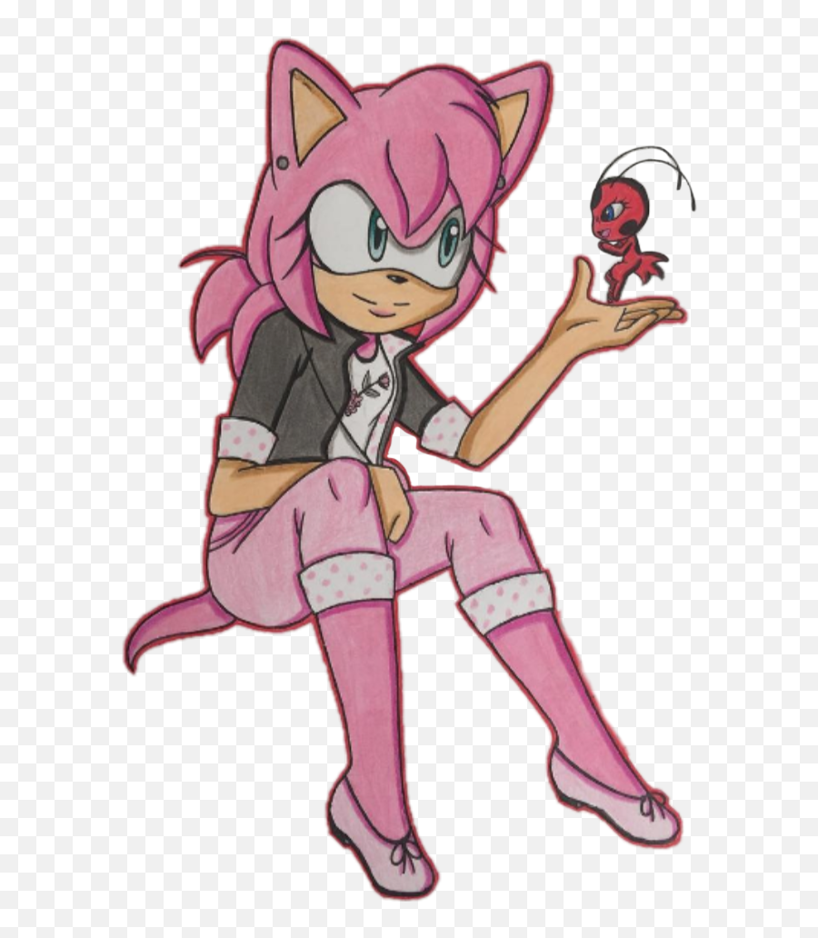 Sonicthehedgehog Amy Marinette Kwame Crossover - Sonic Png,Adrien Agreste Icon