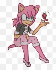 Sonicthehedgehog Amy Marinette Kwame Crossover - Sonic Png,Adrien Agreste Icon