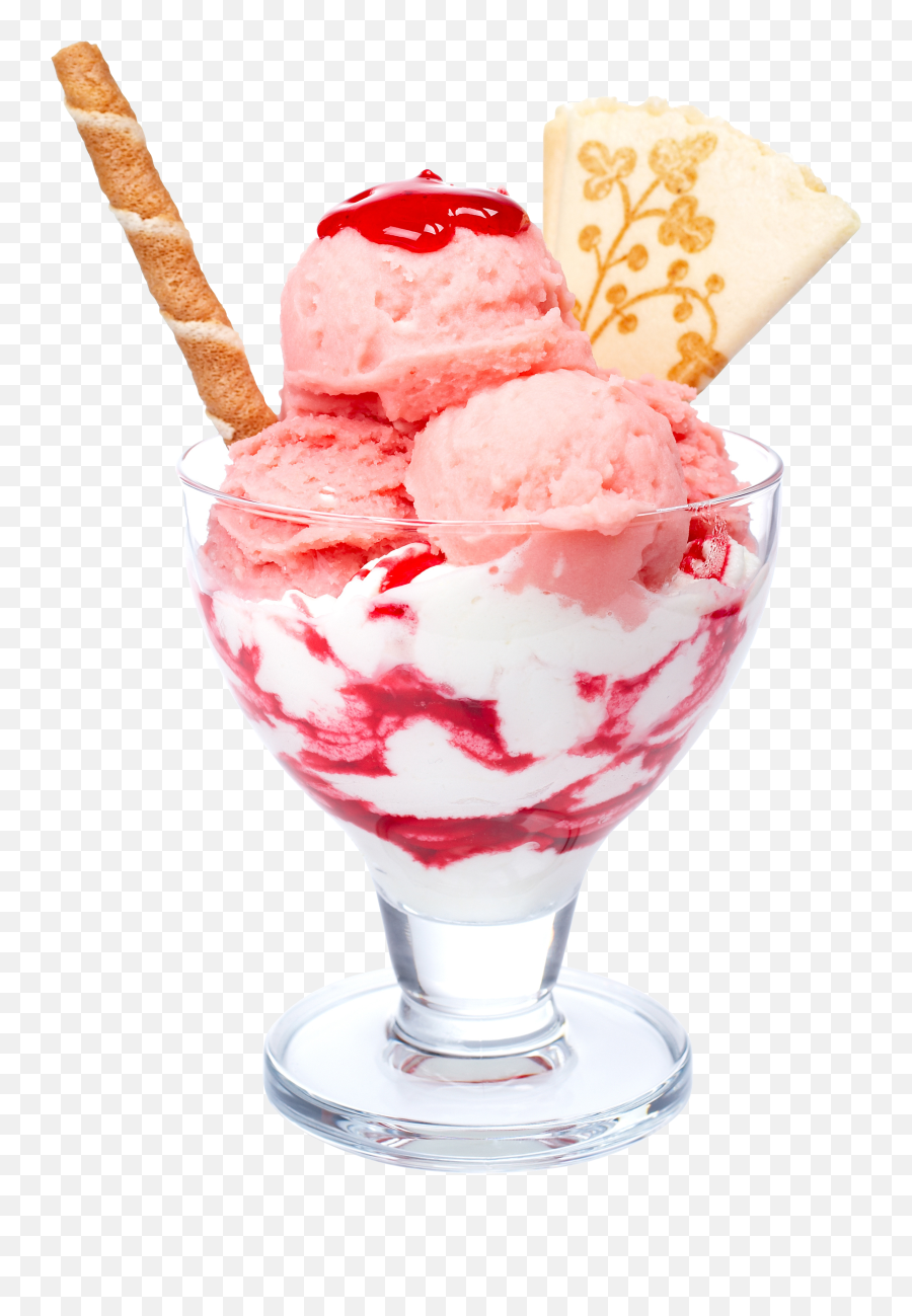 Strawberry Parfait Ice Cream - Ice Cream Png,Ice Cream Transparent