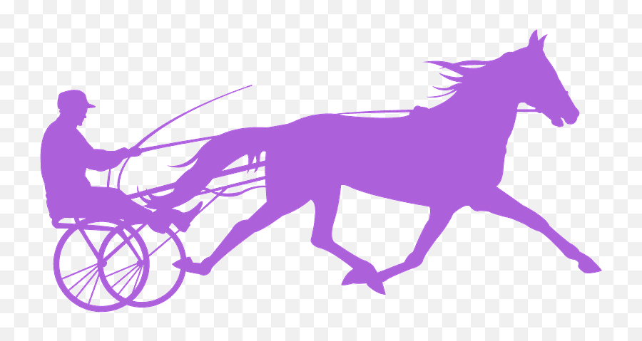 Harness Racing Silhouette - Free Vector Silhouettes Creazilla Horse Racing Png,Horse Silhouette Png