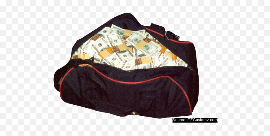 Sport Bag Full Of Money Transparent Png - Duffle Bag Full Of Money,Bags Of Money Png