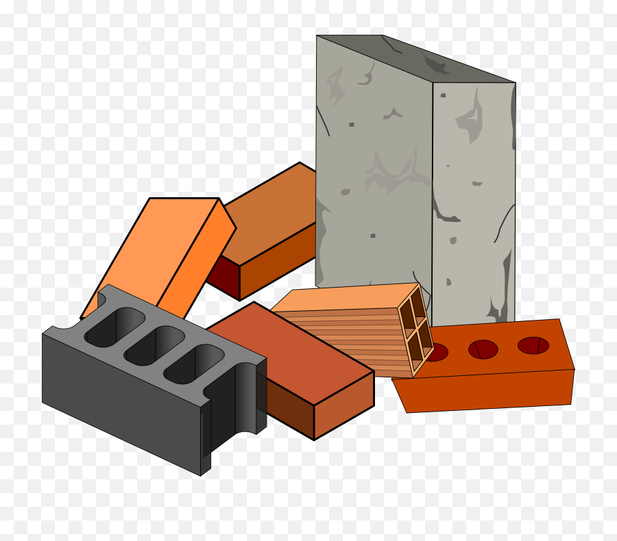 Building Brick Concrete - Free Vector Graphic On Pixabay Building Materials Clipart Png,Build Png