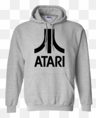 Atari Logo Arcade Game Pullover Hoodie - 90s Hip Hop Hoodies Png,Atari Logo Png