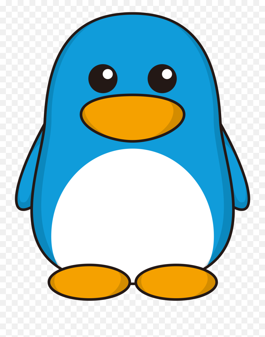 Penguin Cartoon Clip Art - Vector Blue Cartoon Penguin Png Blue Penguin Vector,Penguin Png