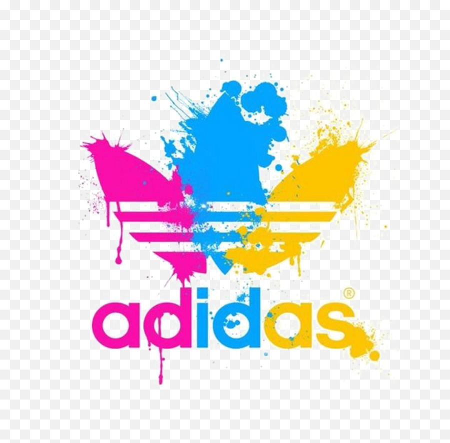 Adidas Logo Paint Paintsplatter Names - Logo Adidas Full Color Png,Adidas Logo Transparent Background