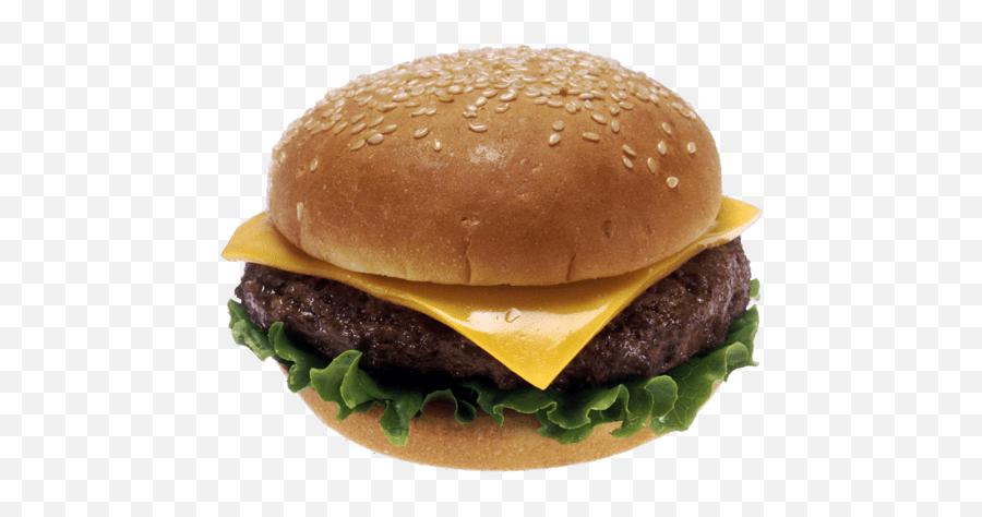 Cheeseburger With Lettuce Png Image - Cheeseburger Sesame Seed Bun,Lettuce Png