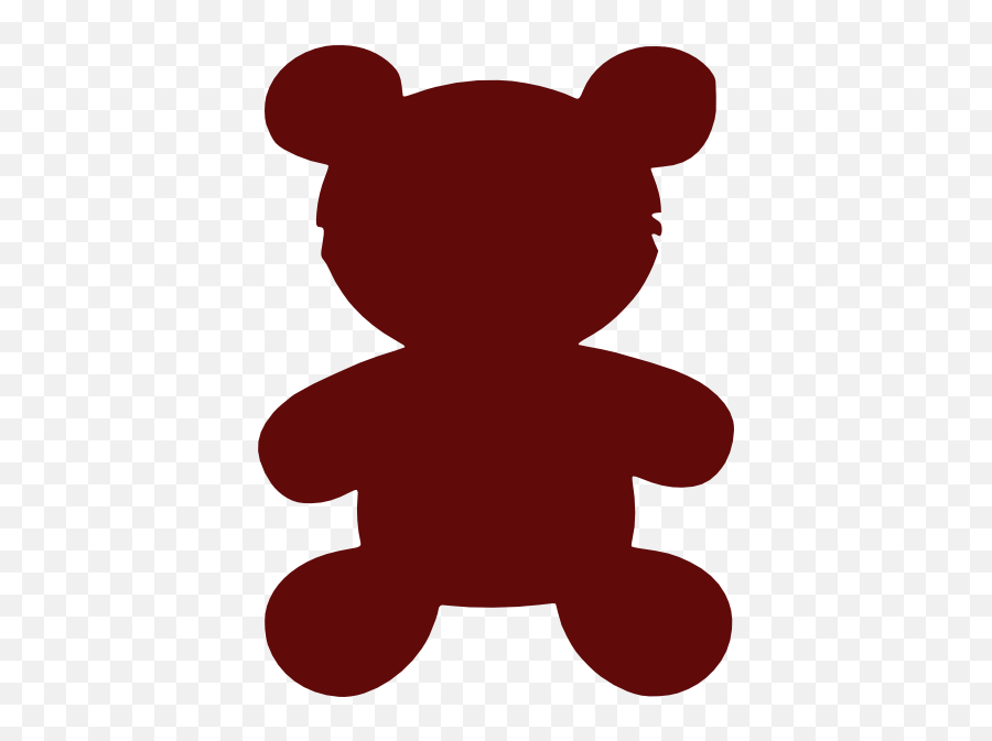 Brown Bear Clip Art - Vector Clip Art Online Teddy Bear Shadow Outline Png,Bear Silhouette Png