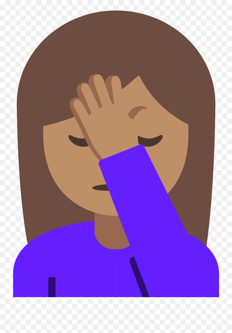 Facepalm Emoji Png - Emoji With Hand On Forehead,Boi Hand Transparent