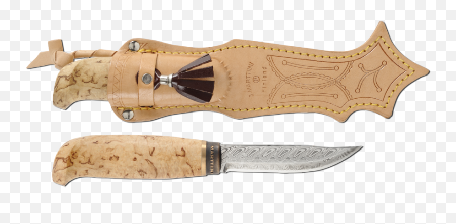 Lynx Damascus In A Wooden Gift Box - Marttiini Hunting Knife Png,Lynx Png