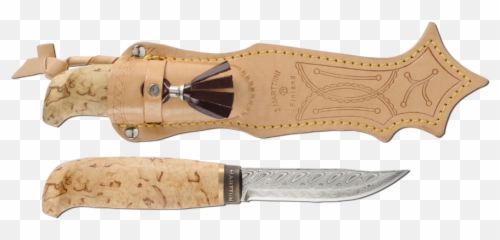 Lynx Damascus In A Wooden Gift Box - Marttiini Hunting Knife Png,Lynx Png
