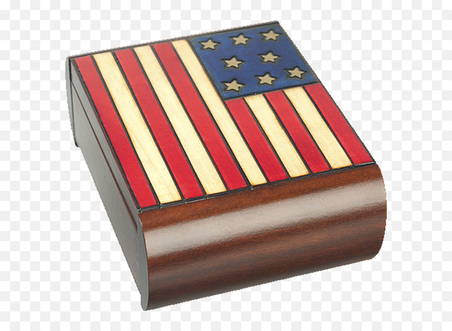 American Flag - Secret Box Wood Puzzles Puzzle Master Inc Wooden American Flag Box Png,American Flag Png Free